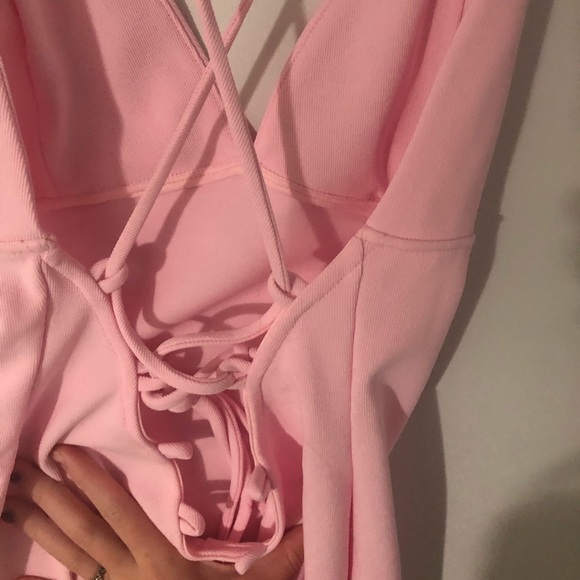 Baby Pink form fitting mini body con dress - Picture 5 of 5